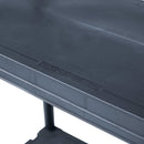 vidaXL 2 db fekete műanyag tároló polc 125 kg 60 x 30 x 180 cm