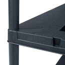 vidaXL 2 db fekete műanyag tároló polc 220 kg 90 x 40 x 138 cm