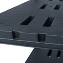 vidaXL 2 db fekete műanyag tároló polc 220 kg 90 x 40 x 138 cm