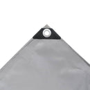 vidaXL szürke ponyva 650 g/m² 1,5 x 6 m