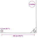 vidaXL szürke ponyva 650 g/m² 1,5 x 20 m