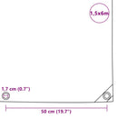 vidaXL zöld ponyva 650 g/m² 1,5 x 6 m