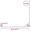 vidaXL zöld ponyva 650 g/m² 1,5 x 10 m