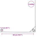 vidaXL zöld ponyva 650 g/m² 1,5 x 20 m
