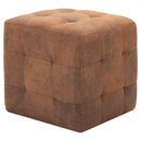 vidaXL 2 db barna művelúr éjjeliszekrény 30 x 30 x 30 cm