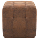 vidaXL 2 db barna művelúr éjjeliszekrény 30 x 30 x 30 cm