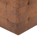 vidaXL 2 db barna művelúr éjjeliszekrény 30 x 30 x 30 cm