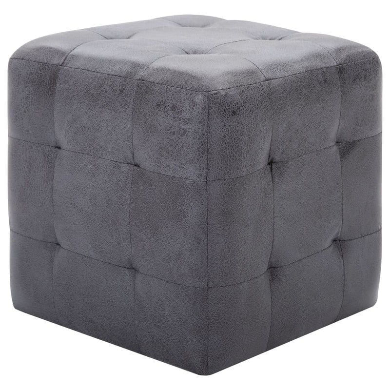 vidaXL 2 db szürke művelúr éjjeliszekrény 30 x 30 x 30 cm
