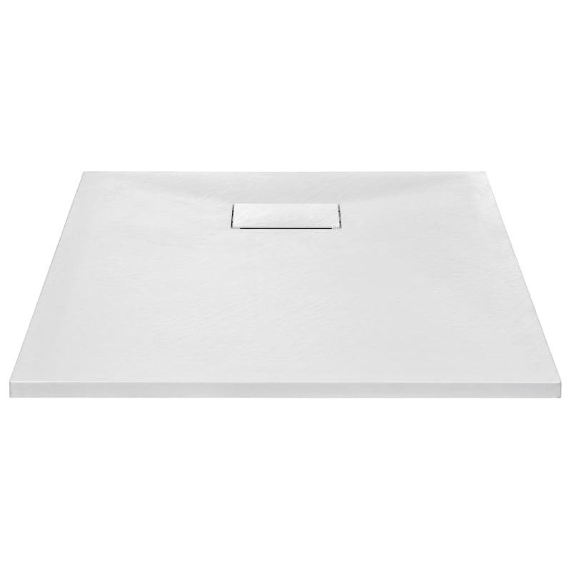 vidaXL fehér SMC zuhanytálca 90 x 70 cm