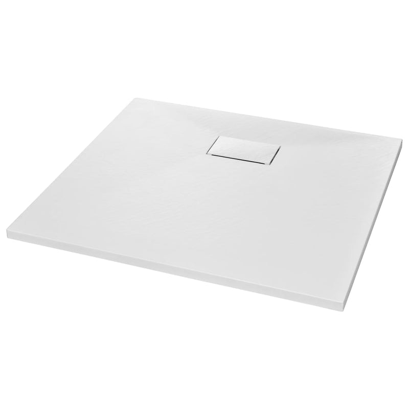 vidaXL fehér SMC zuhanytálca 90 x 80 cm