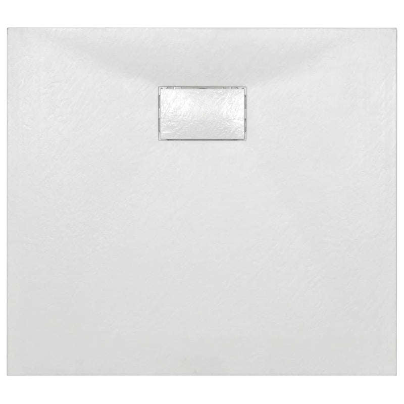 vidaXL fehér SMC zuhanytálca 90 x 80 cm