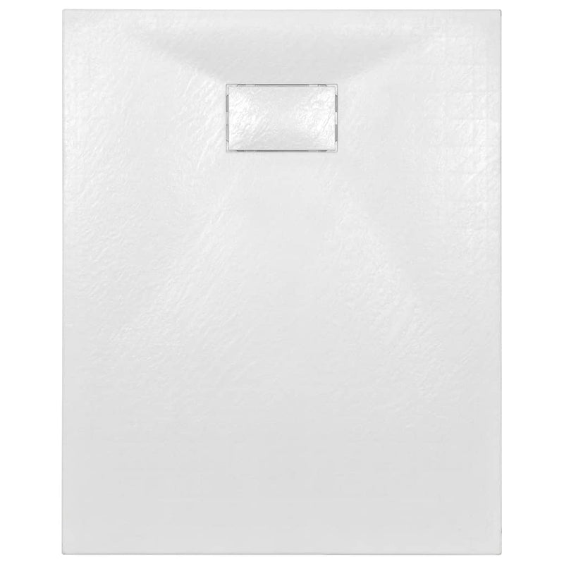 vidaXL fehér SMC zuhanytálca 100 x 80 cm