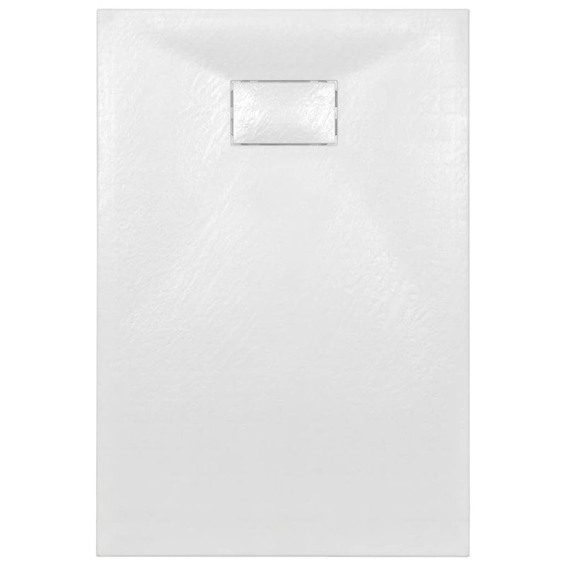 vidaXL fehér SMC zuhanytálca 120 x 70 cm