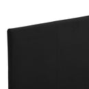 vidaXL fekete szövetkárpitozású ágykeret 90 x 200 cm