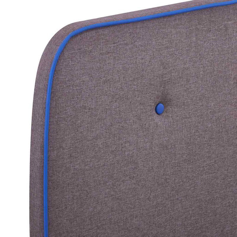 vidaXL tópszínű szövet ágykeret matrac nélkül 120x190 cm