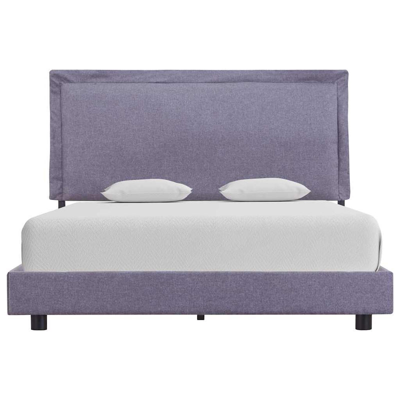 vidaXL világosszürke szövet ágykeret matrac nélkül 135x190 cm