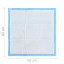 vidaXL 200 db nem szőtt anyagú kisállatszoktató betét 60x60 cm
