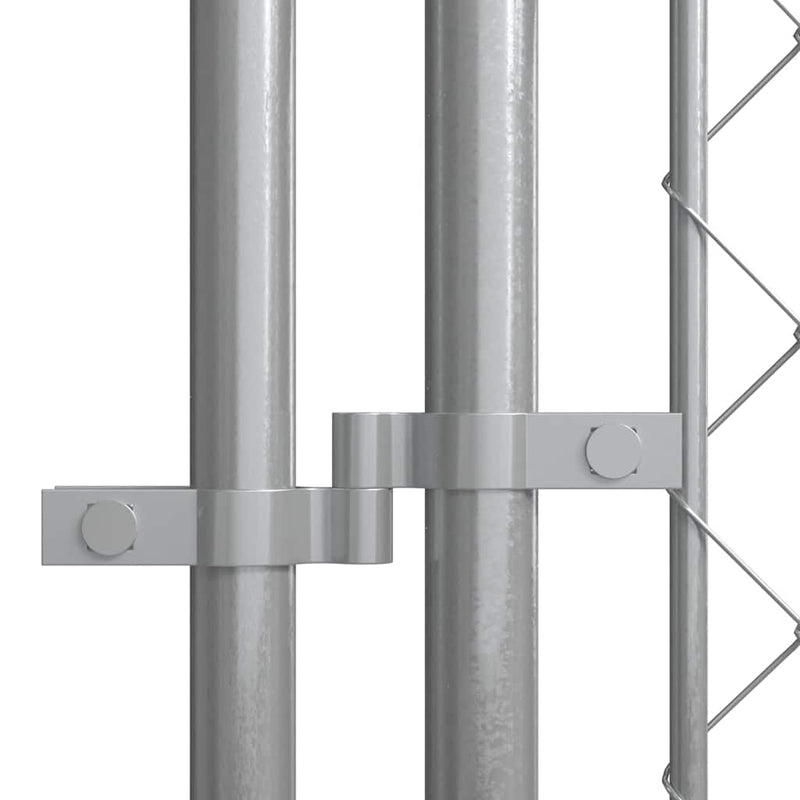 vidaXL kültéri kutyakennel tetővel 7,6 x 3,8 x 2,3 m