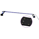 vidaXL kék és fehér LED-lámpa akváriumhoz szorítókkal 115 - 130 cm