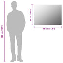 vidaXL keret nélküli üveg tükör 80 x 60 cm