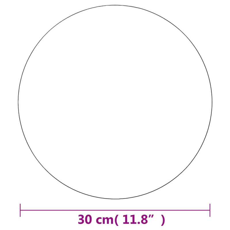 vidaXL kör alakú keret nélküli üveg tükör 30 cm