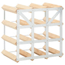 vidaXL tömör fenyőfa bortartó állvány 12 palackhoz