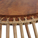 vidaXL 2 db természetes rattan dohányzóasztal