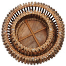 vidaXL 2 db természetes rattan dohányzóasztal