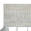 vidaXL szürke természetes rattan ágykeret 140 x 200 cm