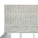 vidaXL szürke természetes rattan ágykeret 140 x 200 cm