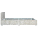 vidaXL szürke természetes rattan ágykeret 160 x 200 cm