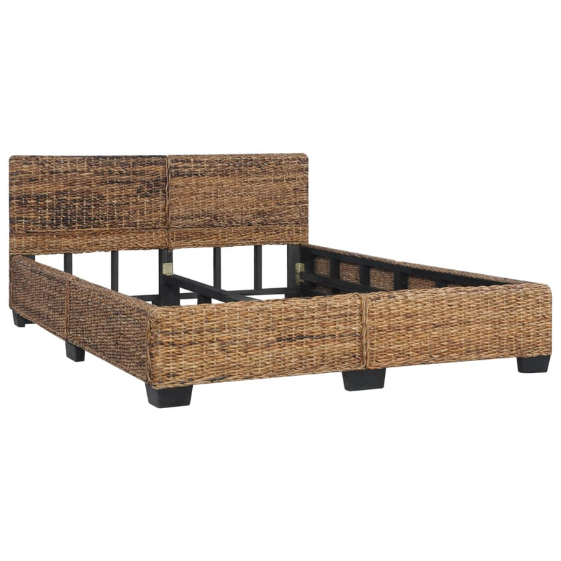 vidaXL természetes rattan ágykeret 140 x 200 cm