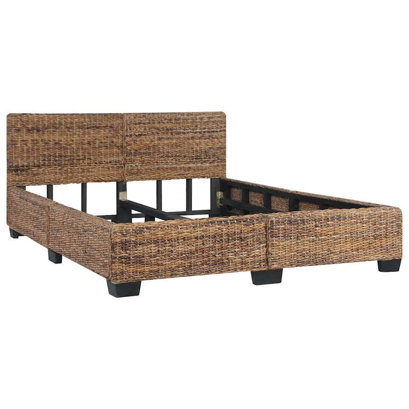 vidaXL természetes rattan ágykeret 160 x 200 cm
