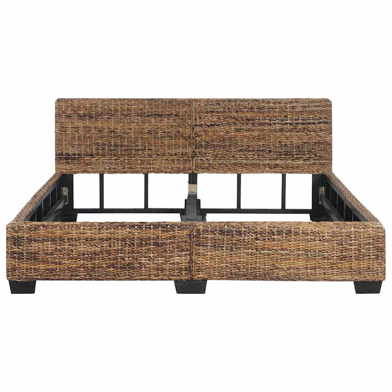 vidaXL természetes rattan ágykeret 160 x 200 cm