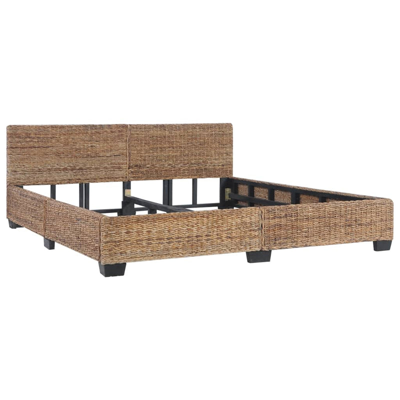 vidaXL természetes rattan ágykeret 180 x 200 cm