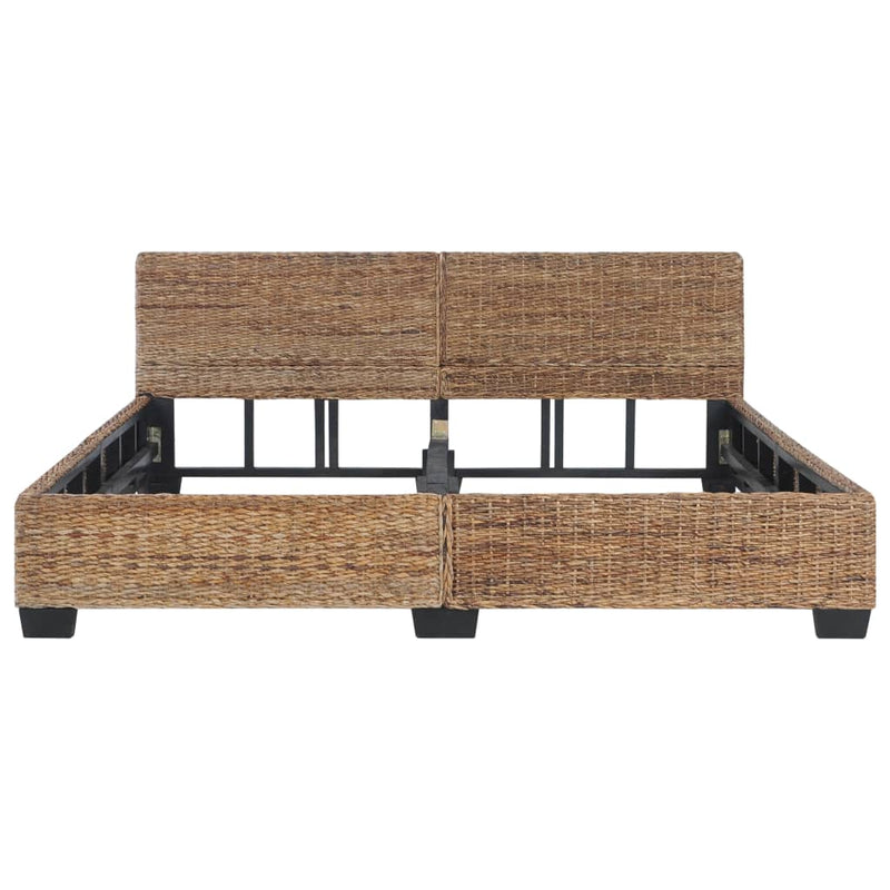 vidaXL természetes rattan ágykeret 180 x 200 cm