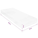 vidaXL 7 zónás PU habmatrac 80 x 200 cm 16 cm H2 H3