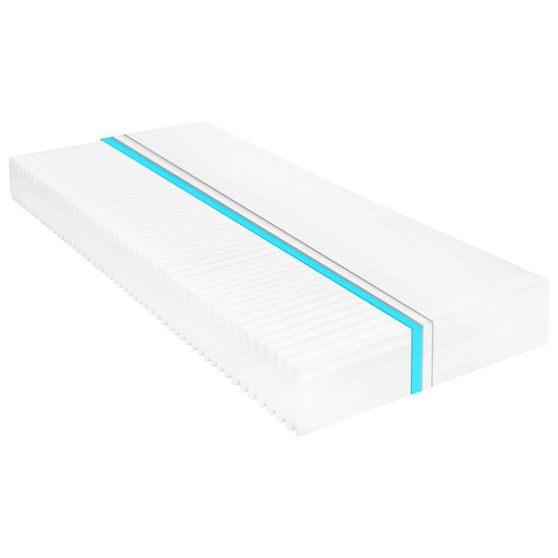 vidaXL 7 zónás PU habmatrac 160 x 200 cm 16 cm H2 H3