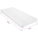 vidaXL 7 zónás PU habmatrac 80 x 200 cm 10 cm H2 H3