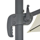 vidaXL homokszínű kültéri napernyő hordozható talppal