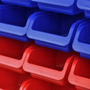 2 paneles falra szerelhető polc garázsba kék & piros