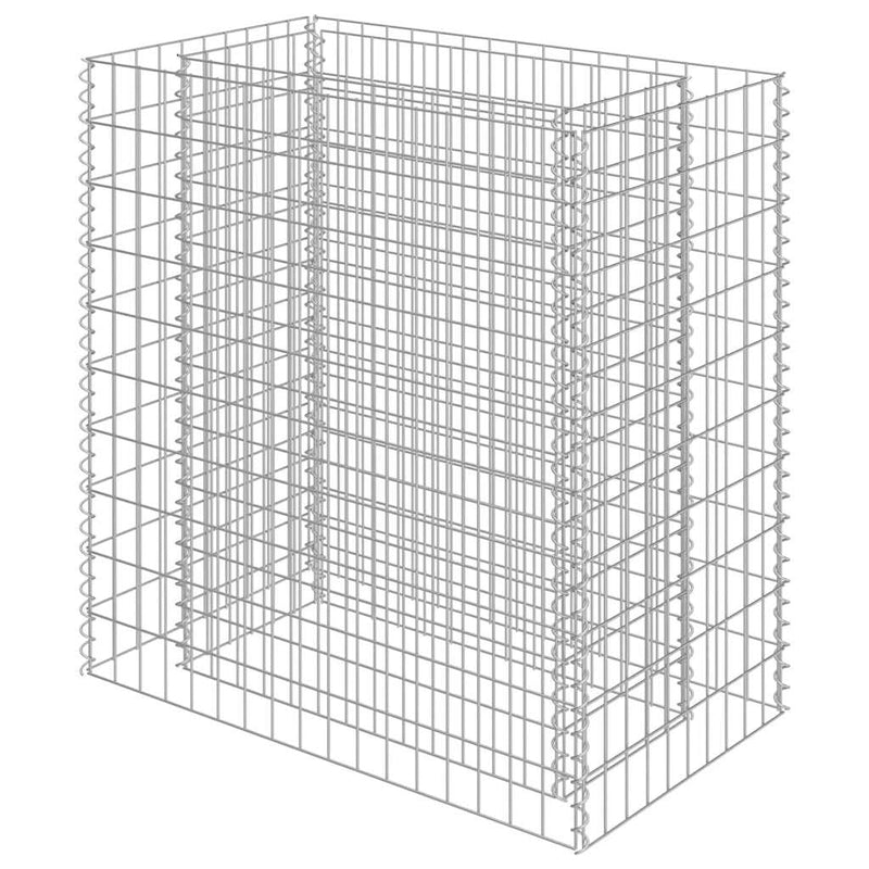 vidaXL horganyzott acél gabion magaságyás 90 x 50 x 100 cm