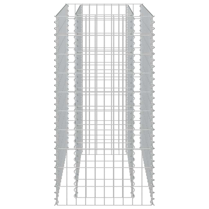 vidaXL horganyzott acél gabion magaságyás 90 x 50 x 100 cm