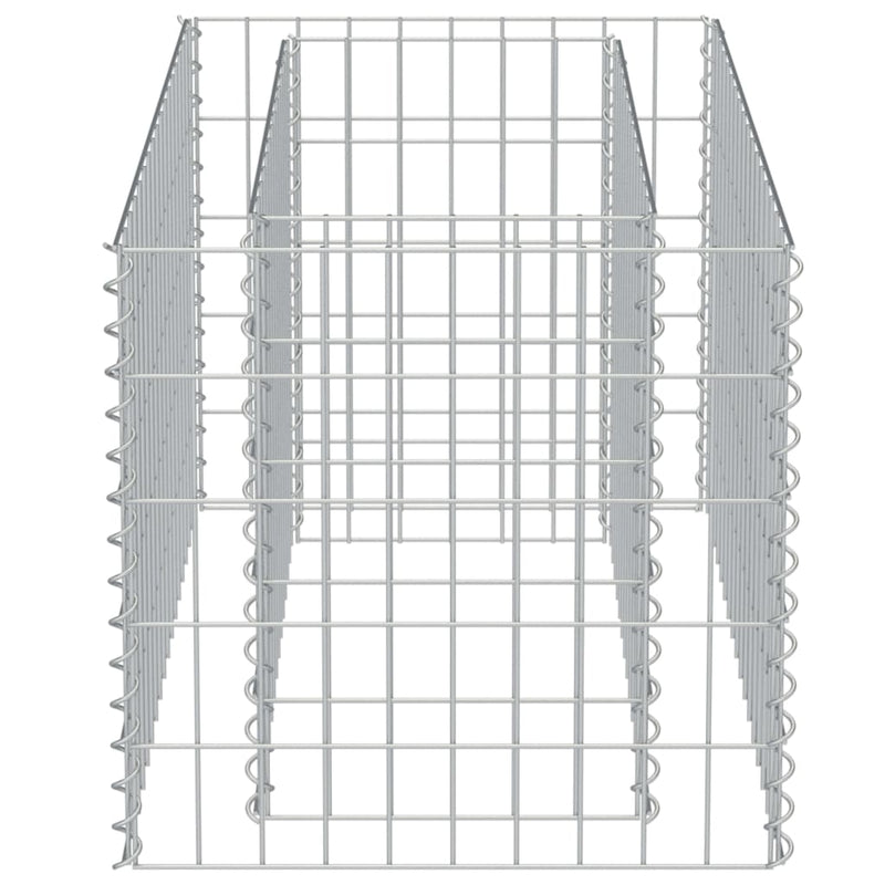 vidaXL horganyzott acél gabion magaságyás 90 x 50 x 50 cm