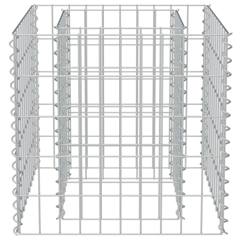 vidaXL horganyzott acél gabion magaságyás 50 x 50 x 50 cm