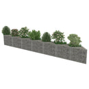 vidaXL horganyzott acél gabion fal 450 x 30 x 50 cm