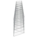 vidaXL horganyzott acél gabion fal 450 x 30 x 50 cm