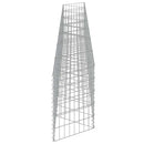 vidaXL horganyzott acél gabion fal 450 x 30 x 50 cm