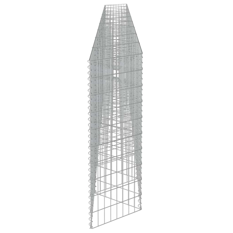 vidaXL horganyzott acél gabion fal 630 x 30 x 100 cm