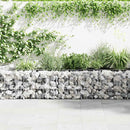 vidaXL horganyzott acél gabion fal 630 x 30 x 50 cm